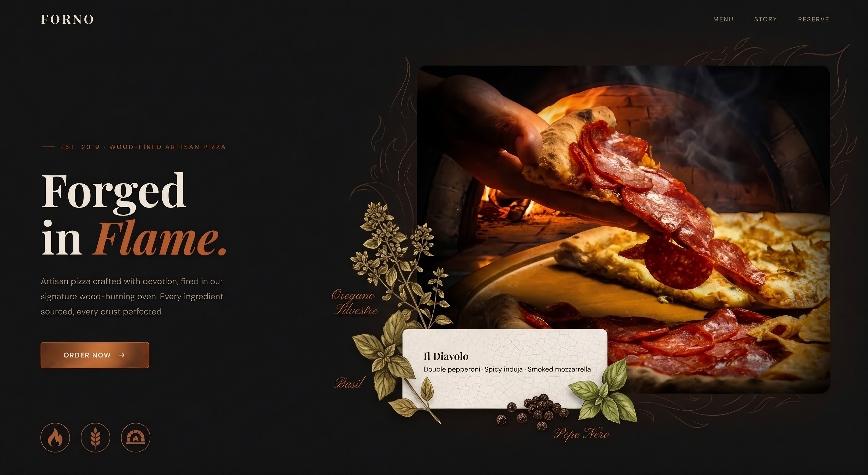 Restaurant Brand Website